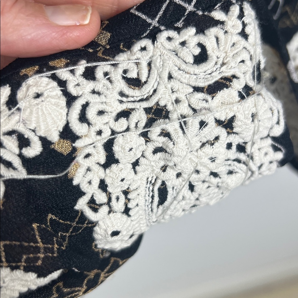 Anthropologie Muche Et Muchette Bohemian Beaded Embroidered Ruffle Gypsy Dress S - Picture 9 of 13